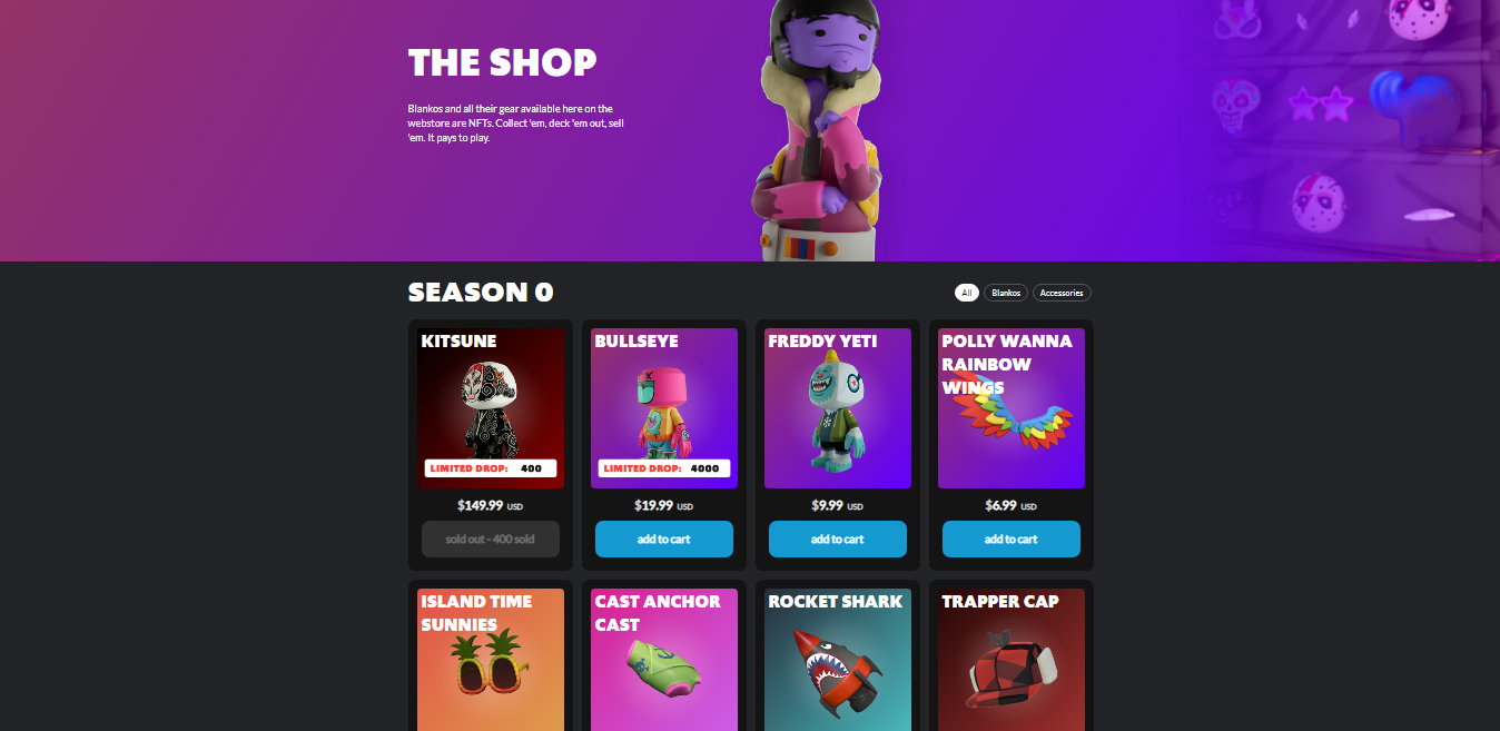 preview of blanko shop