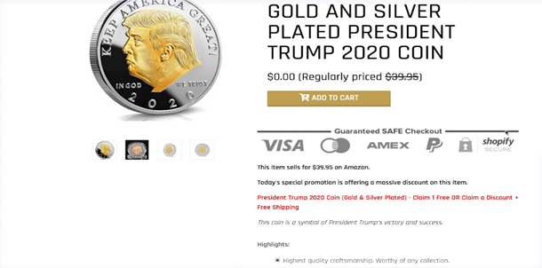 a look at 2020 Trump coin
