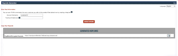 sample affiliate link from clickbank