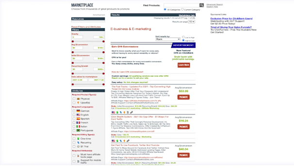 clickbank affiliate marketplace
