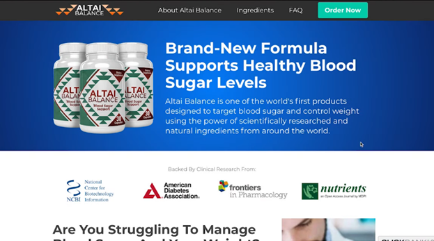 a screenshot of altai balance clickbank products