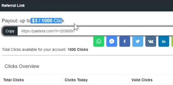 Paidera Referral Fee 