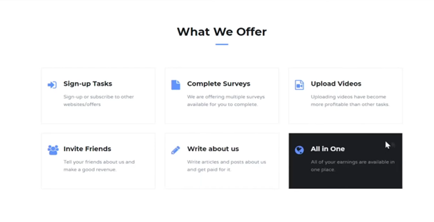 paidera list of services based on their website