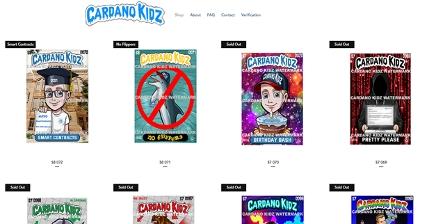 Cardano Kidz website home page