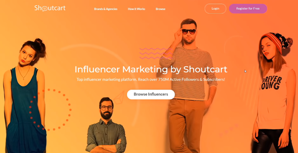 shoutcard website home page