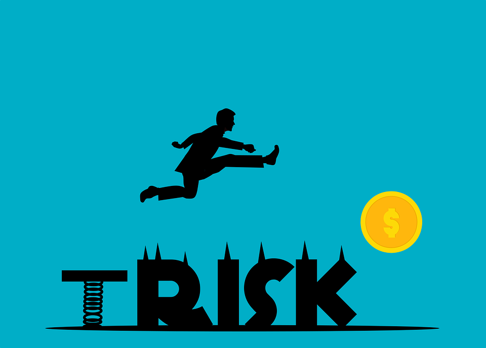 Illustration of taking a risk