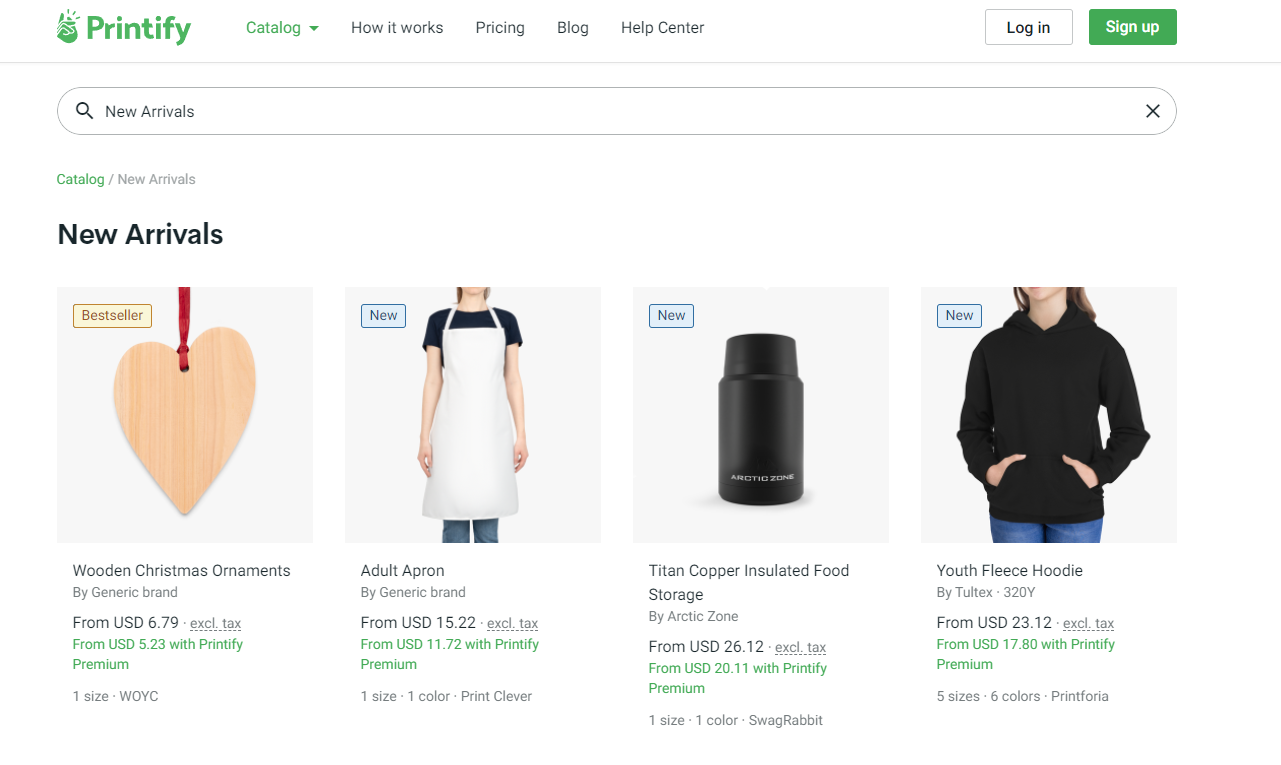 Printify New Arrivals